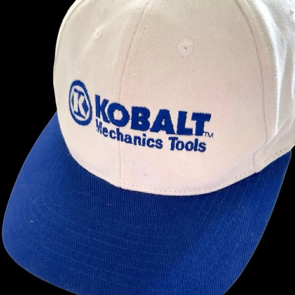 Kobalt Mechanics Tools Retro Cap Logo Strap Back Trucker Baseball Hat